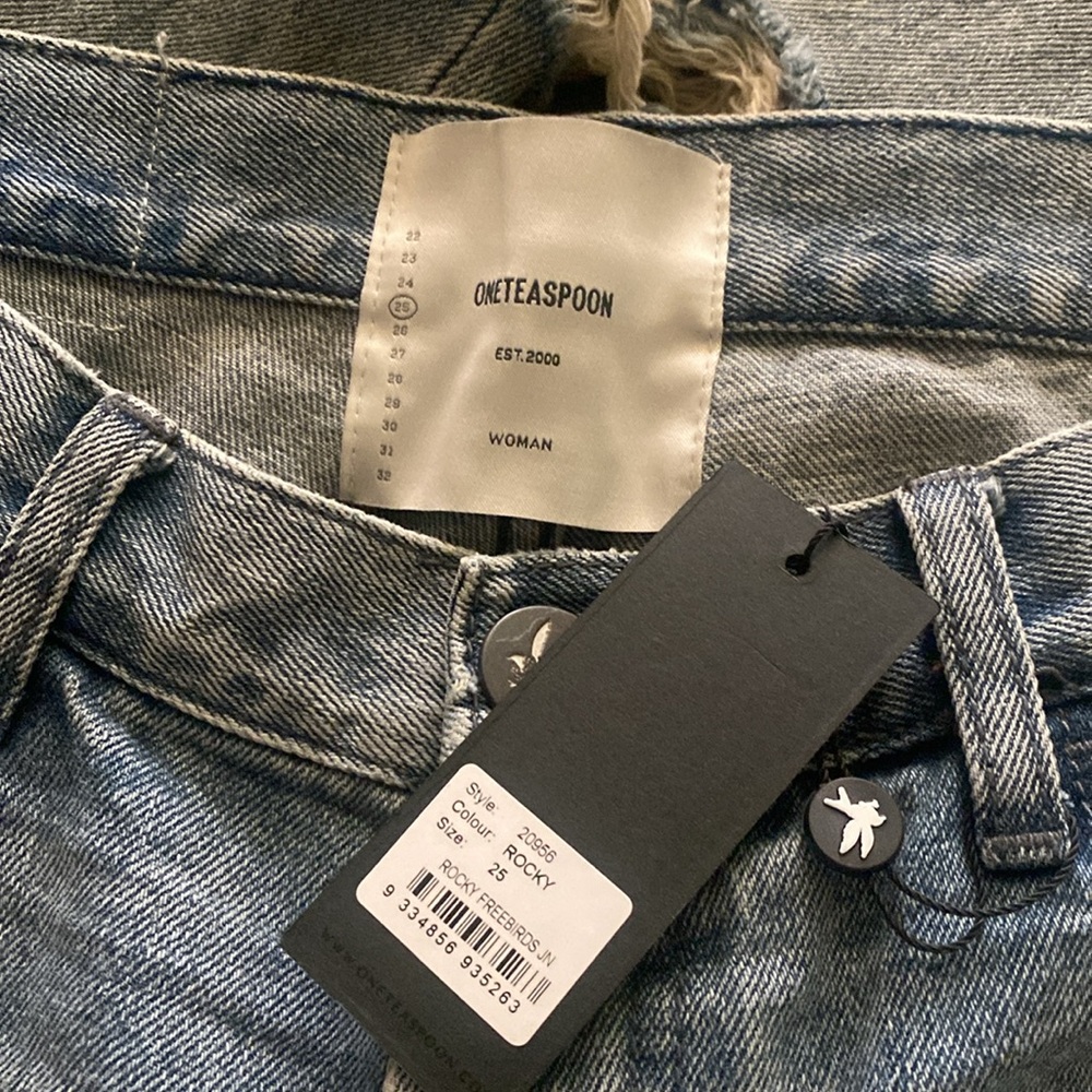 NWT One Teaspoon Freebird Distressed Jeans size 25 - Picture 2 of 4